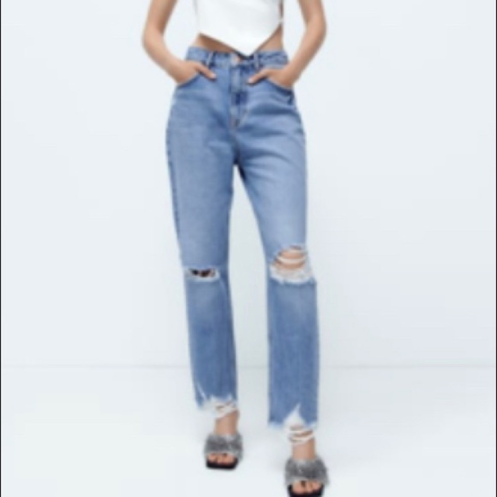 Zara mom jeans